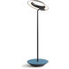 Royyo 17.4 inch 11.00 watt Matte Black with Azure Felt Desk Lamp Portable Light